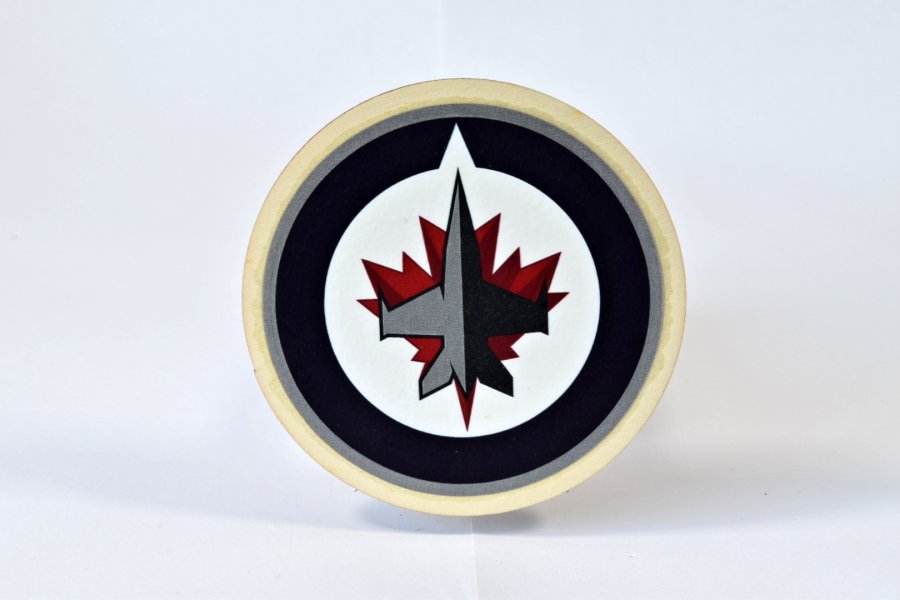 DŘEVĚNÝ TÁCEK - WINNIPEG JETS - Kliknutím na obrázek zavřete