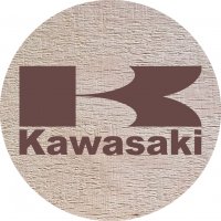 DŘEVĚNÝ PIVNÍ TÁCEK - KAWASAKI