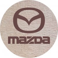 DŘEVĚNÝ PIVNÍ TÁCEK - MAZDA